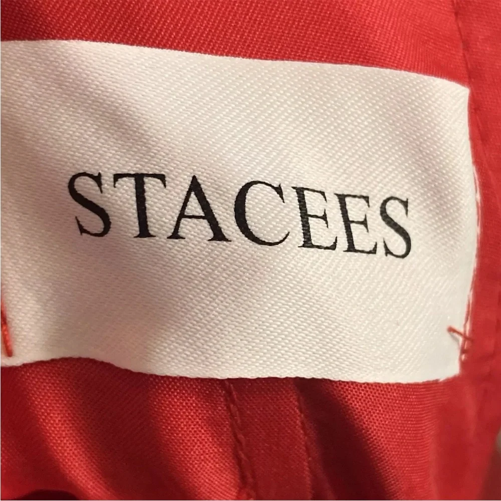 NWT Stacees Dress Womens sz 6 Red Deep V Neck Mini Party Prom Special Oc… - Picture 6 of 7